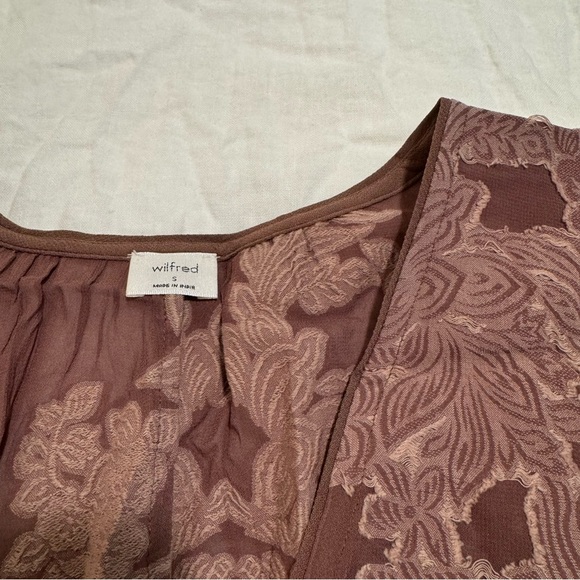 Aritzia Wilfred Floral Print Blouse - Size S - Picture 2 of 4